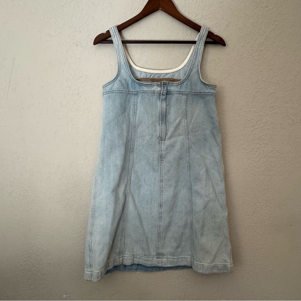 Madewell Light Blue Denim Shift Dress - Picture 4 of 8